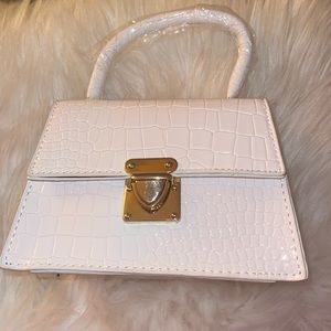 White handbag